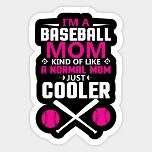 Baseball Mom Sticker